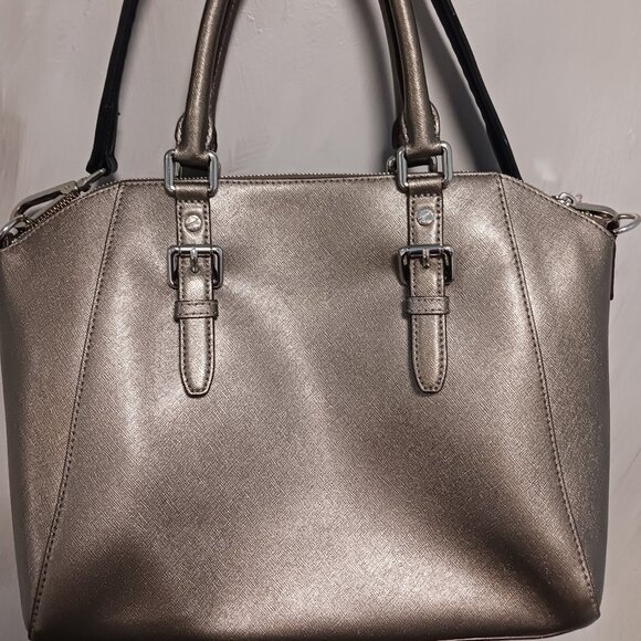 Michael Kors Pewter Satchel - Picture 7 of 15
